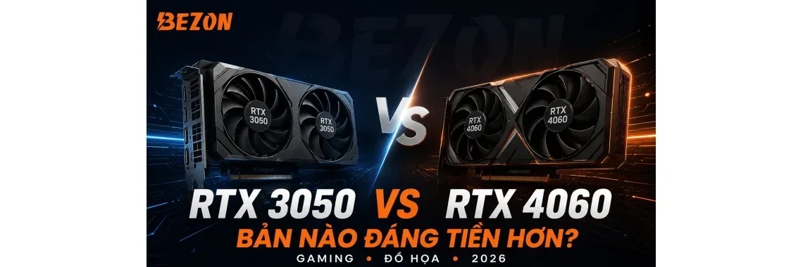 So Sánh Card Màn Hình RTX 3050 vs RTX 4060: Bản Nào Đáng Tiền Hơn Năm 2026?