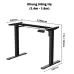 Bàn nâng hạ Manson SmartDesk 1m4 | Khung đen, Mặt gỗ Walnut - 3