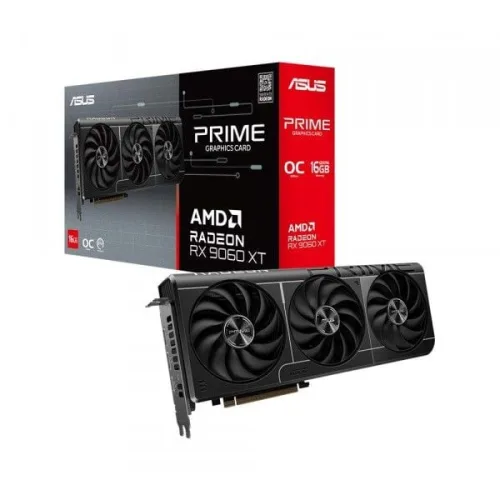 Card màn hình AMD Radeon RX 9060 XT ASUS Prime OC | 16GB GDDR6, 2048 SP, 550W