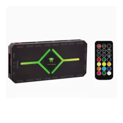 Bộ hub kèm remote sync fan ARGB Leopard - Đen