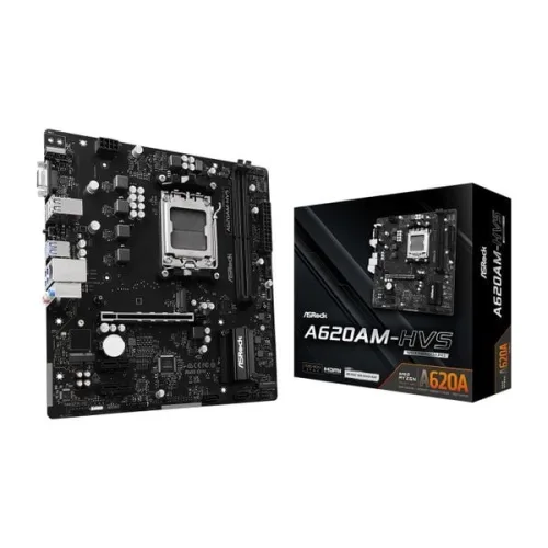 Mainboard ASRock A620AM-HVS DDR5 | AM5, mATX, 2 khe RAM