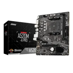 Mainboard MSI A520M-A Pro DDR4 | AM4, mATX, 2 khe RAM