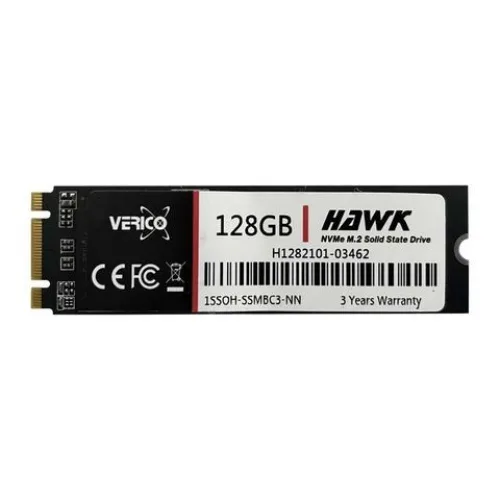 Ổ cứng SSD Verico Hawk 128GB | PCIe Gen3 x2 NVMe, M.2 2280 (1SSOH-SSMBC3-NN)