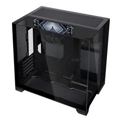Thùng máy Lian Li O11 Vision M Digital (LCD 9.2 inch) (Không Kèm Fan) (CASELLO11VMDX) | M-ATX/ITX, LCD 9.2 inch, VGA 410mm, Đen