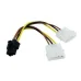 Cáp Nguồn Từ Cổng Ata Ra Cổng Vga 6 Pin (Cấp Nguồn Vga Có Nguồn Phụ 6 Pin) | Test 7 Ngày - 1