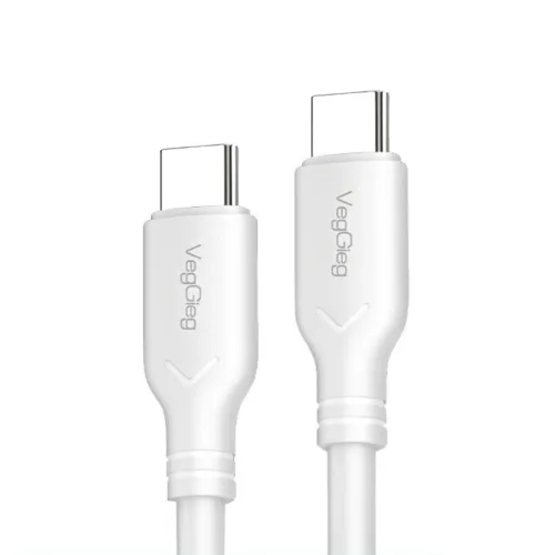 Cáp sạc nhanh Veggieg V-M001C 60W | USB C sang C, 1.2m