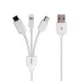 Cáp Sạc Pisen 3 in 1 AP07-1200 ( Type-C/ Lightning/ MicroUSB ) 1.2m - 1