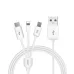 Cáp Sạc Pisen 3 in 1 AP07-1200 ( Type-C/ Lightning/ MicroUSB ) 1.2m - 5