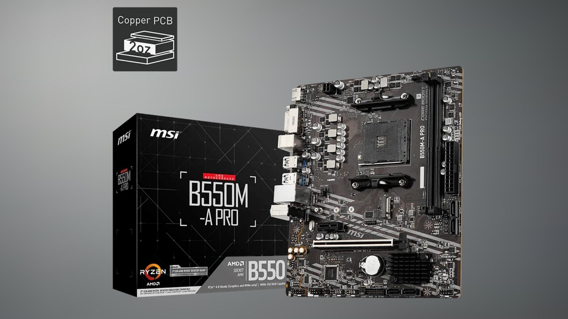 Mainboard MSI B550M-A PRO – Nền tảng ổn định cho cấu hình AMD Ryzen